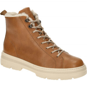 Paul Green Damen Stiefeletten 5287-05 cognac braun Blockabsatz XL-Gummisohle ...