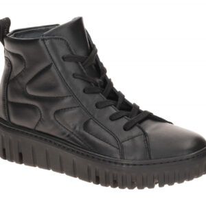 Waldl?ufer Damen Stiefeletten 941709 Schwarz - bequeme H-LIVIA Plateau Keilab...