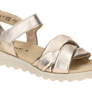 Gabor 64.812 Sandalette Grau Puder - Best Fit Damen Riemchen Sandalen