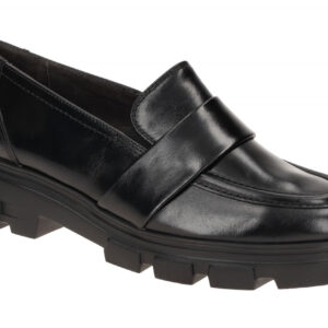 Paul Green Damen Slipper Plateau Mokassin PG 1173-00 Schwarz Echtleder Super ...