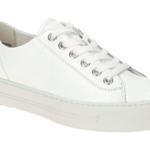 Paul Green Damen Halbschuhe Sneaker 4790-15 wei? uni (white) Echtleder mit Fr...