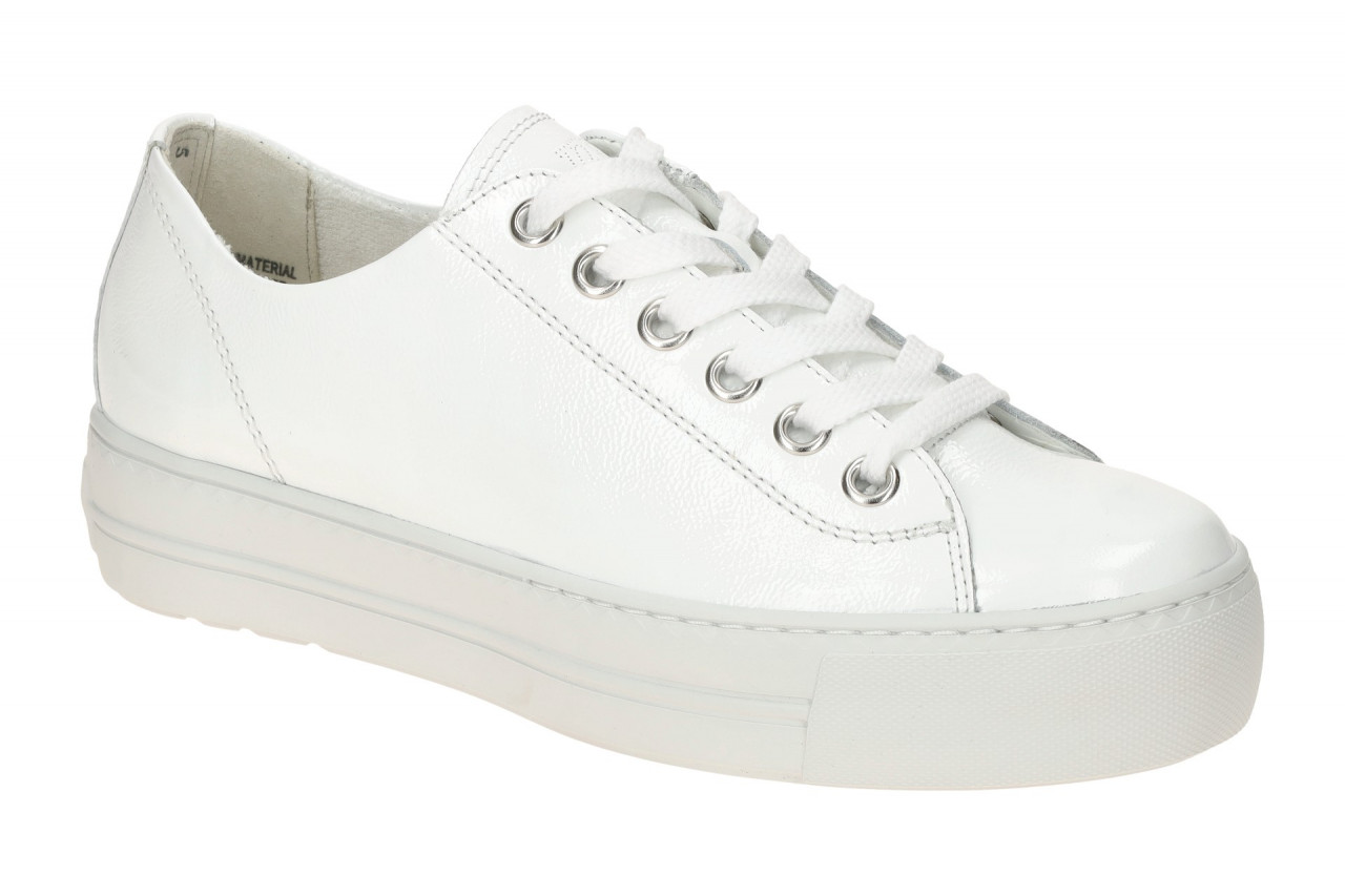 Paul Green Damen Halbschuhe Sneaker 4790-15 wei? uni (white) Echtleder mit Fr... 1 Paul Green Damen Halbschuhe Sneaker 4790-15 wei? uni (white) Echtleder mit Fr...