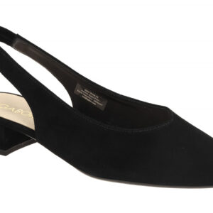 Gabor 81.520.17 Schwarz Sling Pumps Damen Echtleder Velour Rauhleder Blockabsatz