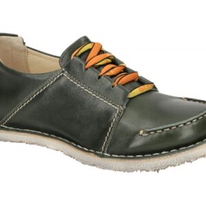 Eject 9405/1.028 SONY3DEAL Damen Halbschuhe Gr?n Echtleder Gummisohle