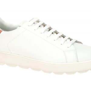 Geox D45WEA 09BBC C1Z5Q wei?/white/dk skin Damen Sneaker mit atmungsaktivem T...