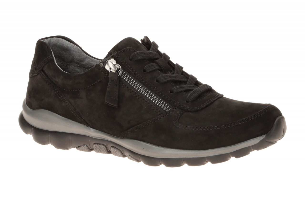 Gabor 06.968.47 ROLLINGSOFT Damen Sneaker Schwarz - Sportliche Halbschuhe 1 Gabor 06.968.47 ROLLINGSOFT Damen Sneaker Schwarz - Sportliche Halbschuhe