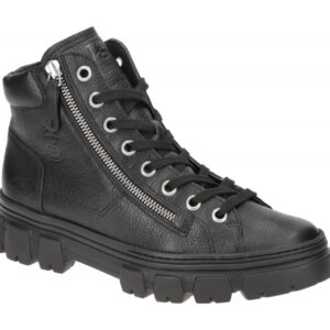 Paul Green Damen Stiefeletten 5210-02x Schwarz (Black) Sportliche Mid-Sneaker...