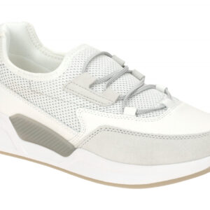 Gabor 66.951.52 ROLLINGSOFT Damen Slipper weiss/silber leicht mit Wechselfu?bett