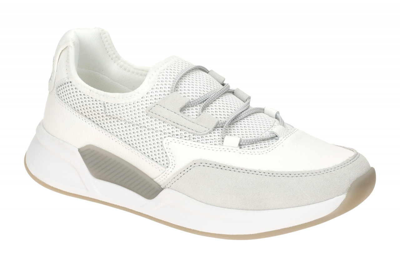 Gabor 66.951.52 ROLLINGSOFT Damen Slipper weiss/silber leicht mit Wechselfu?bett 1 Gabor 66.951.52 ROLLINGSOFT Damen Slipper weiss/silber leicht mit Wechselfu?bett