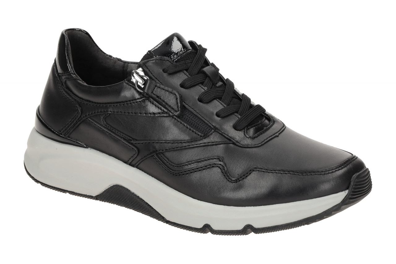 Gabor 06.896.57 Rollings Soft Damenschuhe Schwarz (S.grau) - Sportliche Sneaker 1 Gabor 06.896.57 Rollings Soft Damenschuhe Schwarz (S.grau) - Sportliche Sneaker
