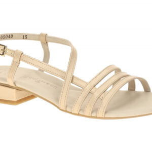 Paul Green Damen Sandalette 7621-189 Beige Pearl Shell Glattleder Super-Soft ...