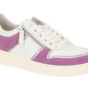 Gabor 43.340 - BEST FITTING Damen Sneaker wei?/lila Gummi-Laufsohle & herausn...