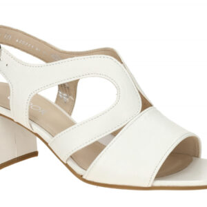 Gabor Damen Sandalette 81.713.20 Wei? - latte hoher Absatz Echtleder Fu?bett