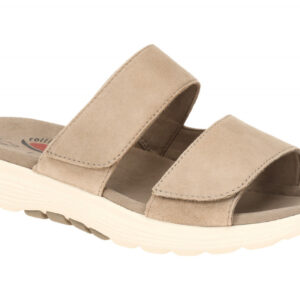 Gabor 86.811.30 ROLLINGSOFT - 2 STRAP Beige Sand Damen Pantoletten Keilabsatz