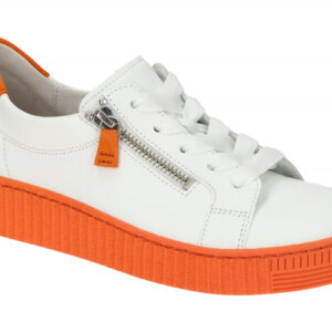 Gabor 63.334.23 Damen Sneaker wei? (clementine) Best Fitting Echtleder Keilab...