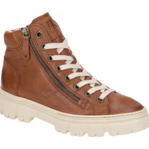 Paul Green Damen Stiefeletten 5210-03 - Braun Cognac Sportliche Mid-Sneaker B...