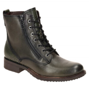 Tamaris 1-25211-43 722 Damen Stiefeletten Gr?n Olive Bequeme Lace Up Boots