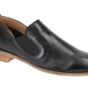 Everybody 30504M2365 GL001 ABELIA Damen Slipper Schwarz Echtleder Holzoptik A...