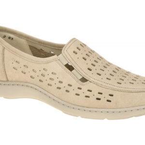 Waldl?ufer 496501 HENNI Beige Slipper Damenschuhe Extra Weit - Echtes Leder b...