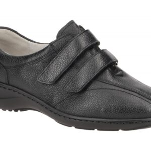 Waldl?ufer 607302 Damen Slipper KYA schwarz Echtleder Klettverschluss bequem