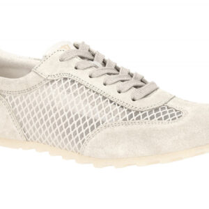 Paul Green Damen Sneaker 5542-009 PG 5542 Grau Biscuit Creme Velourleder Text...