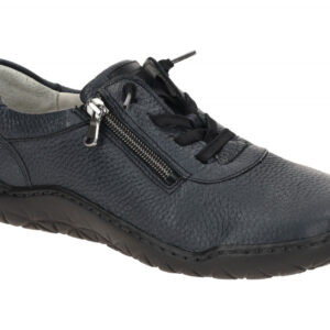 Waldl?ufer 612003 K-MILENA Damen Halbschuhe Blau Notte Bequeme Schn?rschuhe