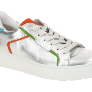 Gabor 63.210 Silber Multicolor Damen-Halbschuhe, Leder, Komfort Fu?bett, PU L...