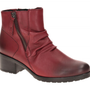 Gabor 72.811 Damen Stiefeletten dark-red Echtleder Gummisohle Optifit