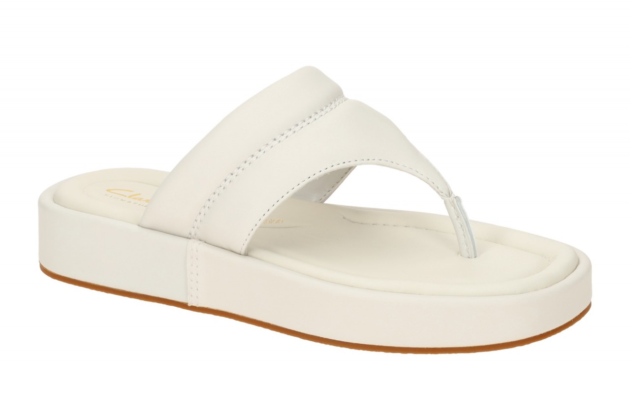 Clarks Damen Pantoletten 26176262 4 ALDA WALK off white Plateau Zehentrenner 1 Clarks Damen Pantoletten 26176262 4 ALDA WALK off white Plateau Zehentrenner