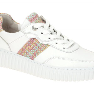 Gabor 66.425.59 DAVOS - Comfort Sneaker wei?/spring Extra Weit