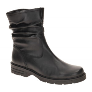 Gabor 74.655 Schwarz Damenstiefel mit Best Fitting - Echtleder, Blockabsatz