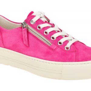 Paul Green Plateau Sneaker 5406-015 Pink Flamingo Echtleder Textil Frottee Su...