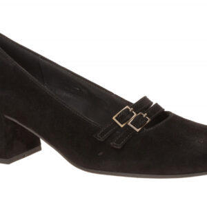 Gabor 3022.02.001 Schwarz Velour Spangenpumps 5cm Absatz