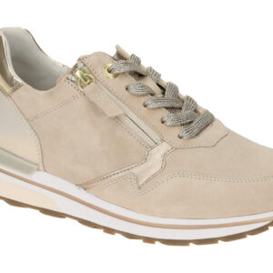 Gabor 66.347.34 sportliche Schn?r-Halbschuhe beige desert gold - Echtleder - ...