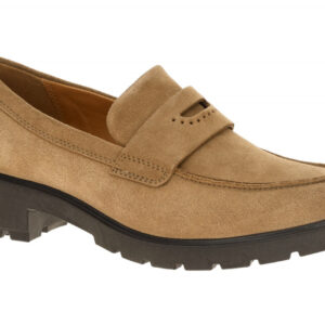 Ecco 231333 METROPOLE VIENNA Women Loafer Braun Camel Slipper Dual Fit