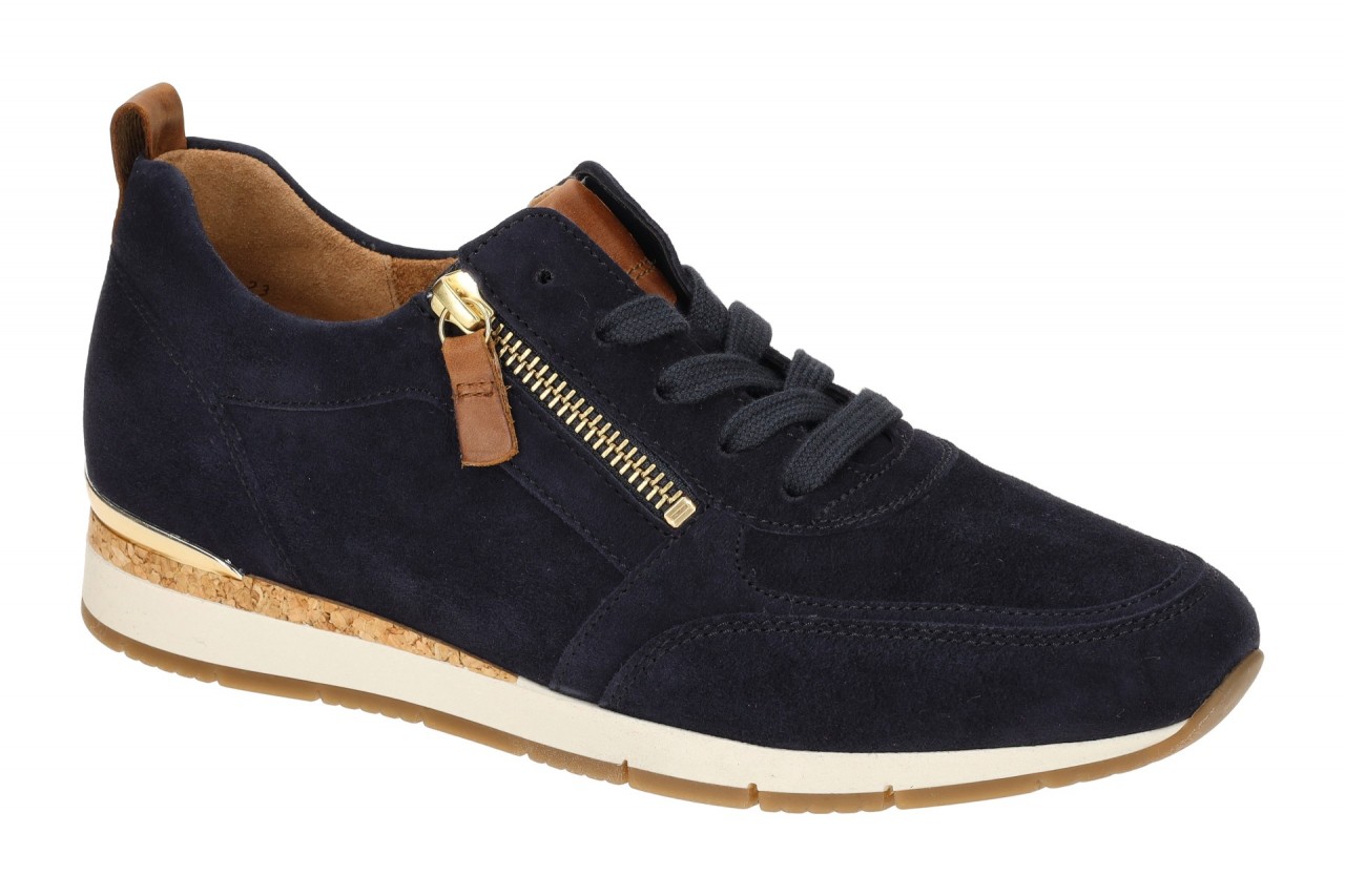 Gabor 83.411.16 Damen Halbschuhe Sneaker Blau atlantik/camel (gold) BEST FITTING 1 Gabor 83.411.16 Damen Halbschuhe Sneaker Blau atlantik/camel (gold) BEST FITTING