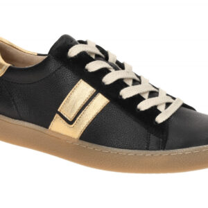 Paul Green Damen Halbschuhe Sneaker 5464-12 Schwarz Oro Echtleder Gummisohle ...