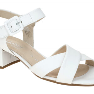 Gabor Damen Sandalette 82.913.50 Wei? Echtleder Riemchen Sandalen