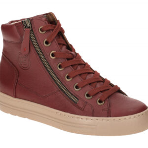 Paul Green Damen Stiefeletten 4024-31 PG 4024 Rot Wine Sportliche Mid-Sneaker...