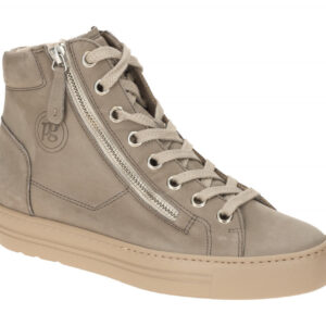 Paul Green Damen Stiefeletten 4024-26 taupe-grau Nubuk sportliche Sneaker Boots