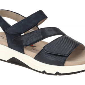 Gabor 86.882 Damen Sandale ROLLINGSOFT blau marine Klettverschluss