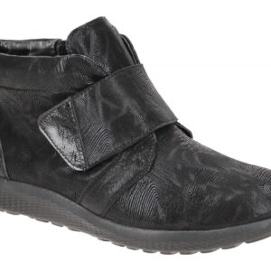 Waldl?ufer 815801 M-IRA Damen Stiefeletten Schwarz - bequem, leicht, Klettver...