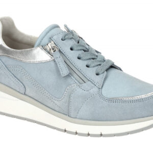 Gabor 86.307.64 Damen Sneaker in Lagune/Silber/Wei?, Keilabsatz, K-Weite