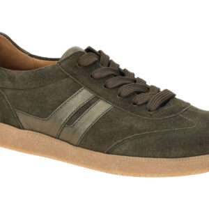Gabor 73.300 - Damen Halbschuhe Sneaker oliv Gr?n Dreamvelour F-Weite
