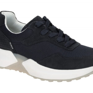 Gabor 66.996.46 ROLLINGSOFT Damen-Sneaker dark-blue atmungsaktiv - Velourlede...