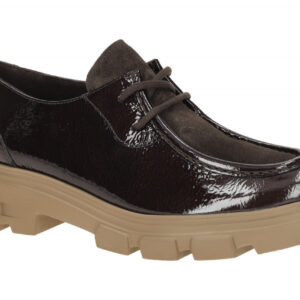 Paul Green Damen Halbschuhe 1183-030 Braun Mocca Plateau Mokassin - Echtleder...
