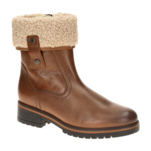 Gabor 72.770 Damen Stiefeletten Braun Camel Effekt - Echtleder, Warmfutter