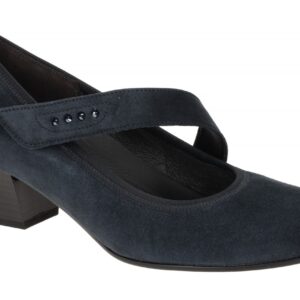 Gabor 66.149.46 Pumps PALMA Comfort dark-blue Samtchevreau Klett H-Weite
