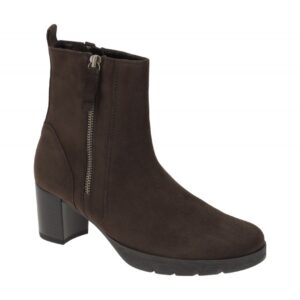 Gabor 32.073.45 Damen Stiefeletten braun mocca Blockabsatz 4,5cm