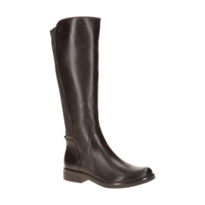 CAPRICE Damenstiefel 25523 in Dunkelbraun mit Rei?verschluss und XL Wide Shaft